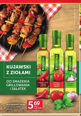 Olej rzepakowy Kujawski z ziołami czosnek bazylia promocja w Selgros