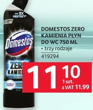 Płyn do WC Domestos Zero 750 ML promocja w Selgros