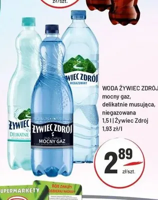 Woda Żywiec Zdrój mocny gaz promocja w Sedal