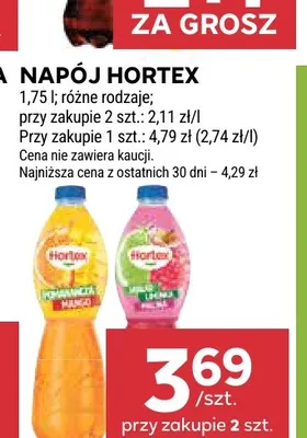 Napój Hortex Pomarańcza Mango promocja w Stokrotka