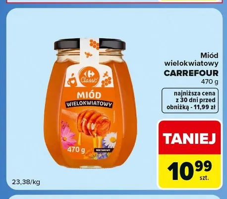 Miód wielokwiatowy Carrefour promocja w Carrefour Express