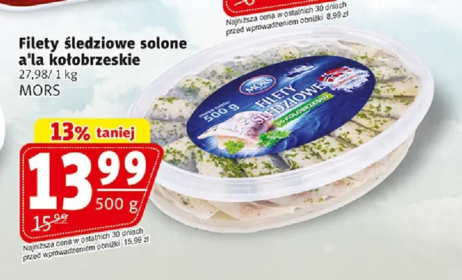 Filety śledziowe solone a'la kołobrzeskie Mors promocja w Prim Market