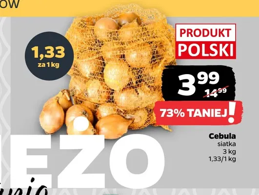 Cebula w siatce promocja w Netto