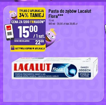 Pasta do zębów Lacalut Flora promocja w POLOmarket