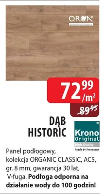 Panel podłogowy DAB HISTORIC Krono Original ORGANIC CLASSIC, AC5, gr. 8 mm promocja w Dobre Dla Domu