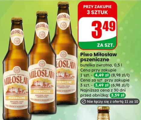 Piwo promocja w Dino