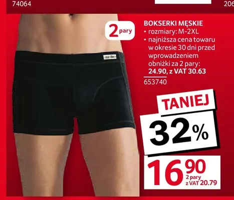 Bokserki męskie 2-pak promocja w Selgros