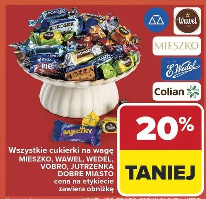 Wszystkie cukierki na wagę różne marki promocja w Carrefour Market