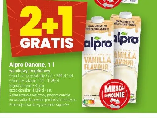 Napój Alpro Danone waniliowy promocja w Twój Market