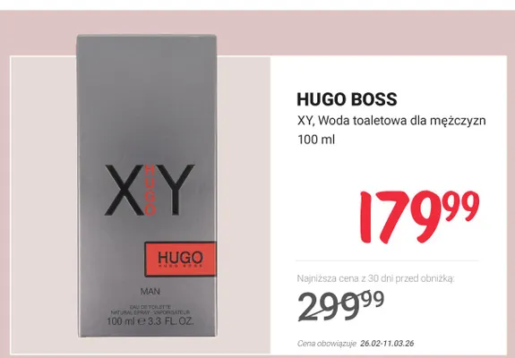 XY woda toaletowa dla mężczyzn promocja w Rossmann