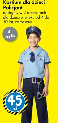 Kostium dla dzieci Policjant promocja w Tedi