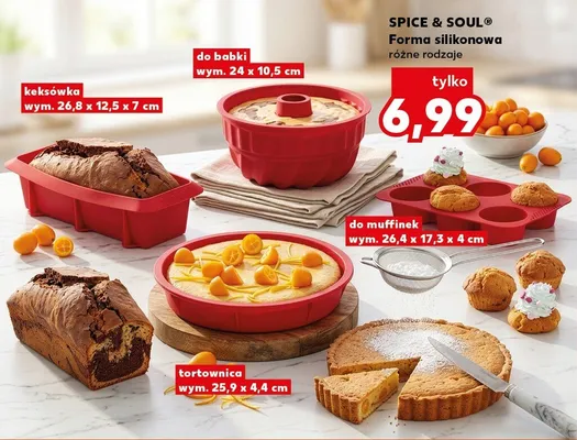 Forma silikonowa keksówka SPICE & SOUL wym. 26,8x12,5x7cm promocja w Kaufland