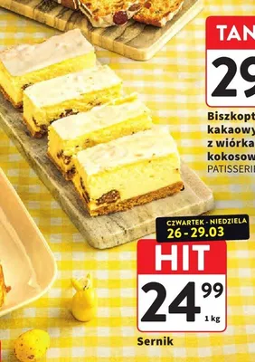 Biszkopt kakaowy z wiórkami kokosowymi promocja w Intermarche