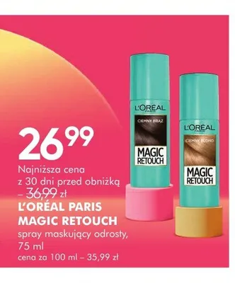 Spray maskujący odrosty L'Oréal Paris Magic Retouch promocja w Super-Pharm