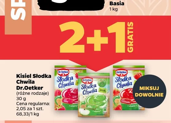 Kisiel Słodka Chwila Dr. Oetker promocja w Netto