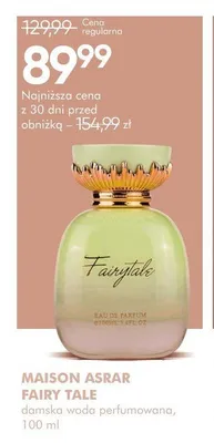 Woda perfumowana damska Maison Asrar Fairy Tale promocja w Super-Pharm