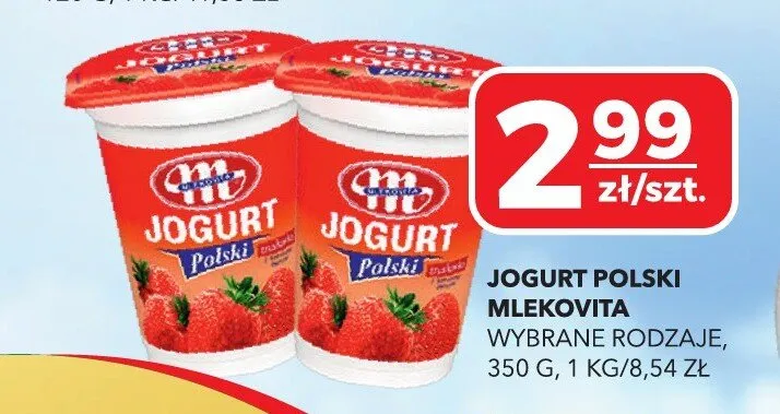 Jogurt polski Mlekovita promocja w Top Market