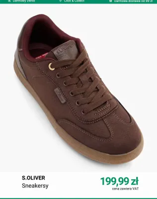 Sneakersy S.Oliver promocja w Deichmann