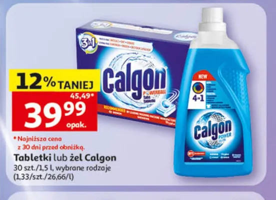 Tabletki lub żel Calgon promocja w Auchan
