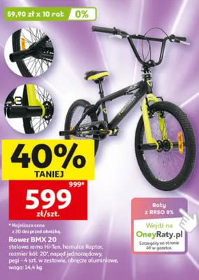 Rower BMX 20 promocja w Auchan