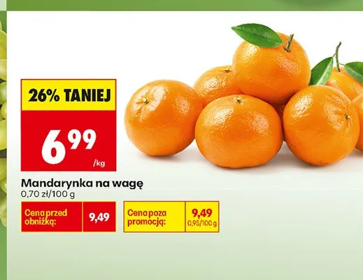 Mandarynka na wagę promocja w Biedronka
