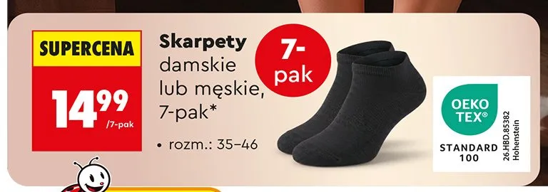 Skarpety męskie 7-pak promocja w Biedronka