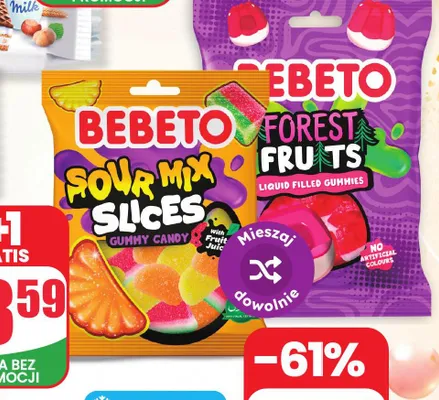 Żelki Bebeto Forest Fruits promocja w Dino