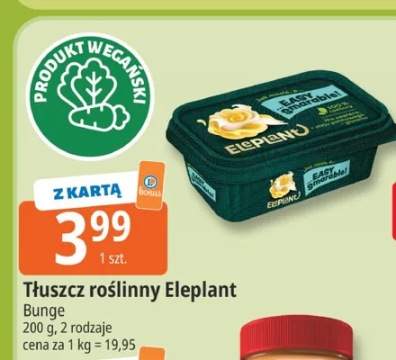 Tłuszcz roślinny Eleplant promocja w Leclerc