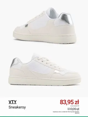 Sneakersy VTY promocja w Deichmann