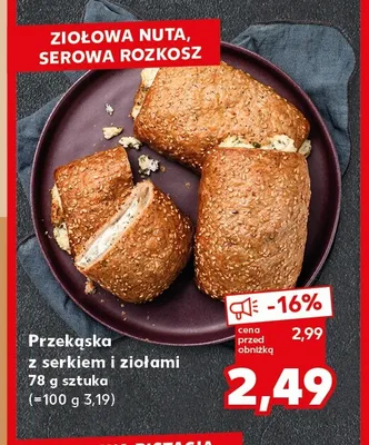Przekąska z serkiem i ziołami promocja w Kaufland