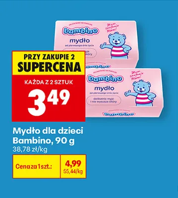 Mydło dla dzieci Bambino promocja w Biedronka