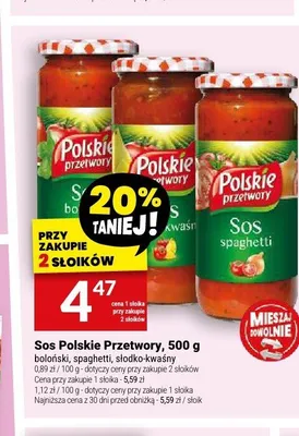 Sos Polskie Przetwory boloński promocja w Twój Market