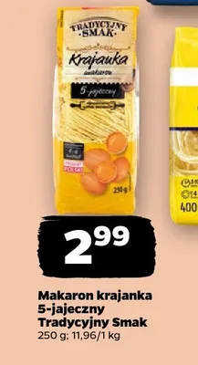 Makaron krajanka 5-jajeczny Tradycyjny Smak promocja w Netto