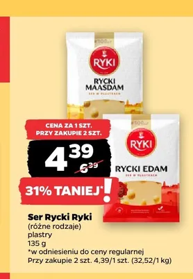 Ser Rycki Edam Ryki plastry promocja w Netto