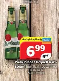 Piwo Pilsner Urquell 4,4% promocja w Delfin