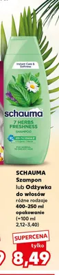 Szampon do włosów Schauma for men promocja w Kaufland