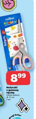 Nożyczki z gumową rączką Bambino 17 cm promocja w Netto