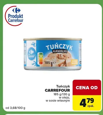 Tuńczyk w oleju Carrefour promocja w Carrefour Express