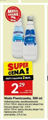 Woda wysokonasycona Piwniczanka 300 ml promocja w Twój Market