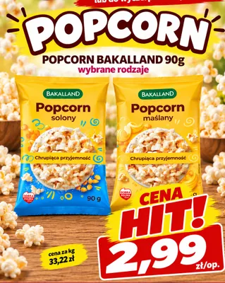 Popcorn solony Bakalland promocja w emma MARKET