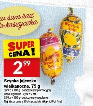 Szynka jajeczko wielkanocne promocja w Twój Market