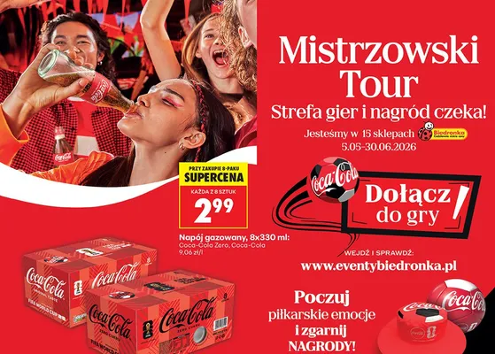 Napój gazowany Coca-Cola Zero promocja w Biedronka