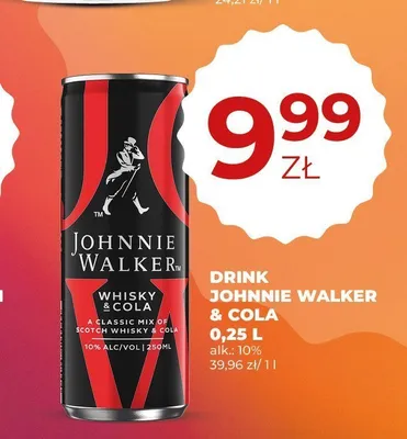 Drink Johnnie Walker & Cola promocja w Duży Ben