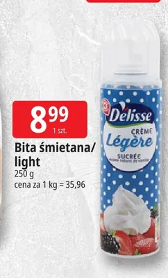 Bita śmietana Delisse promocja w Leclerc