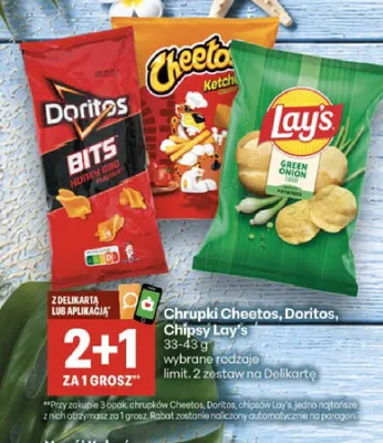 Chipsy Lay's Green Onion promocja w Delikatesy Centrum