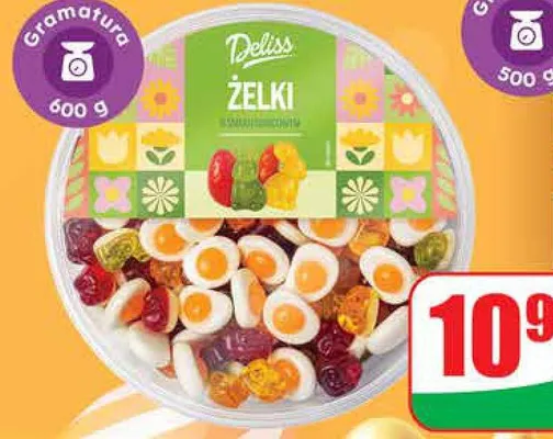 Żelki o smaku owocowym promocja w Dino