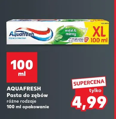 Pasta do zębów Aquafresh promocja w Kaufland