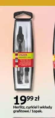 Cyrkiel i wkłady grafitowe Herlitz promocja w Empik