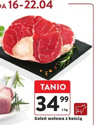 Goleń wołowa z kością promocja w Intermarche