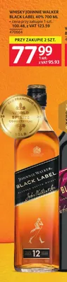 Whisky Johnnie Walker Black Label 40% promocja w Selgros